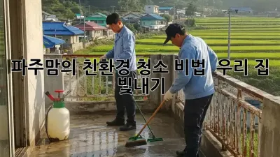 파주맘의 친환경 청소 비법 🌿✨ 우리 집 빛내기!