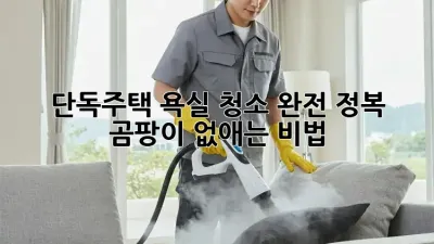 단독주택 욕실 청소 완전 정복! 곰팡이 없애는 비법